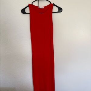 Zara Red Midi Dress